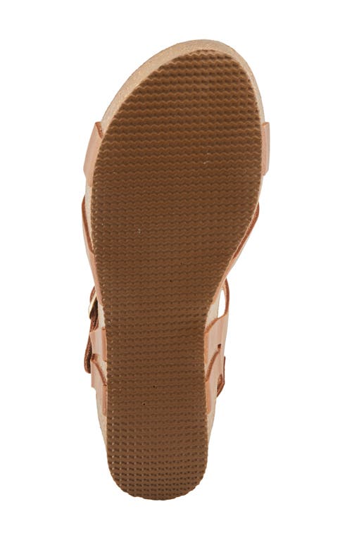 Spring Step Burton Ankle Strap Platform Wedge Sandal In Brown