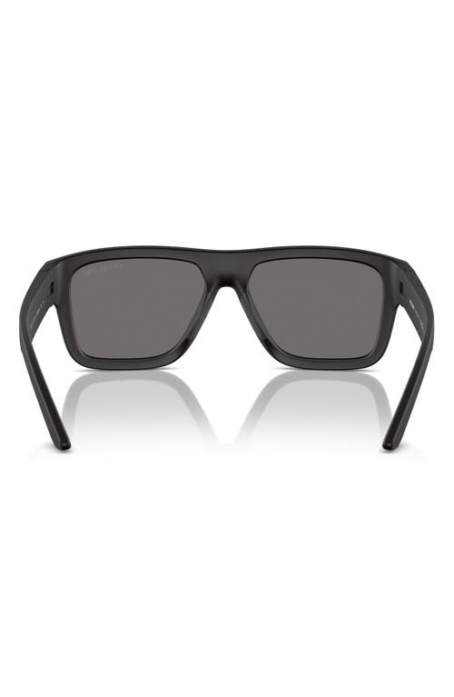 Prada Ps04zs Dg002g Nero Gommato Sunglasses In Rubber Black