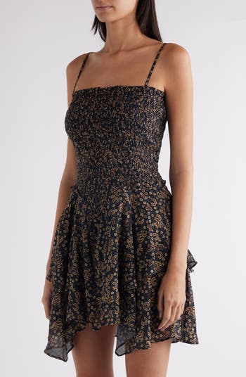Isabel Marant Étoile Anka Abstract Print Cotton Sundress
