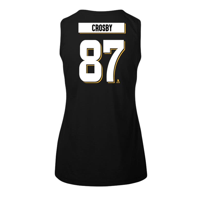 Shop Levelwear Sidney Crosby Black Pittsburgh Penguins Macy Player Name & Number Tank Top