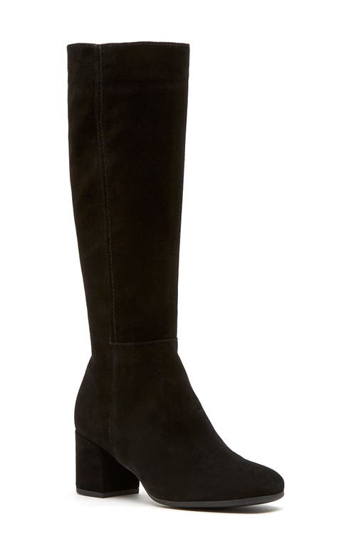 La Canadienne Jemma Waterproof Tall Boot in Black Suede 