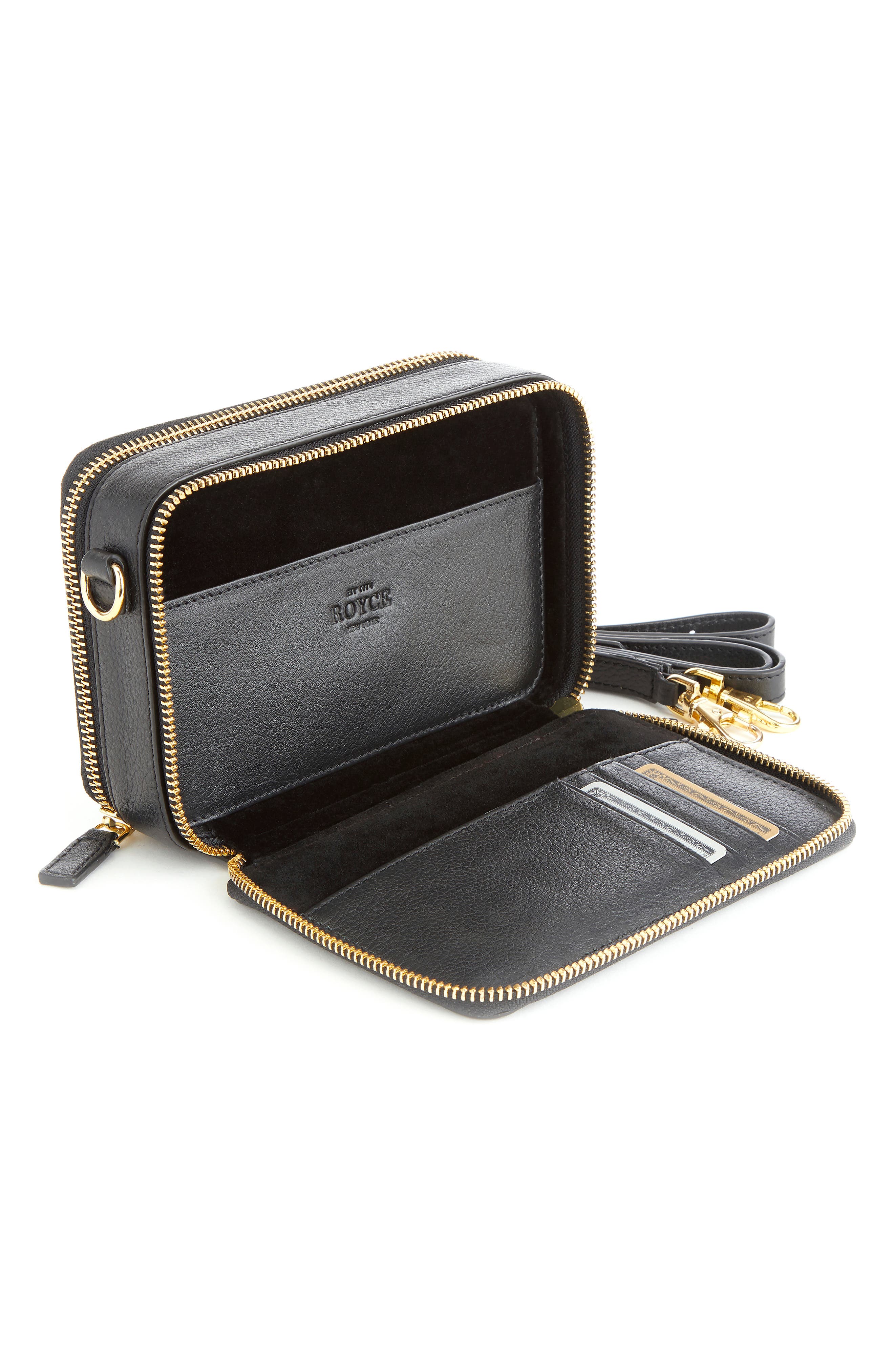 ROYCE New York Leather Crossbody Camera Bag Nordstrom