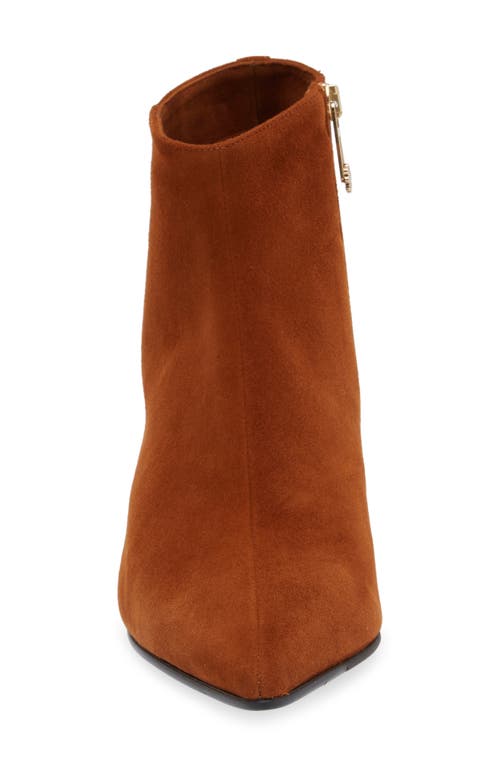 Shop Naot Robin Bootie In Brown Suede