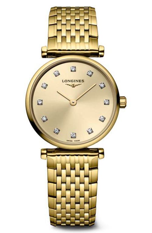 Shop Longines La Grande Classique Bracelet Watch, 24mm In Yellow