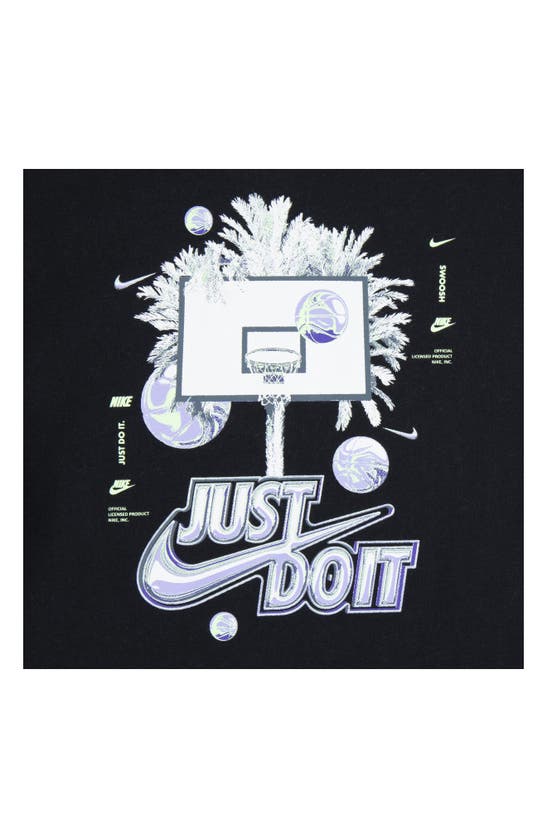 Shop Nike Kids' Jdi Hoops Graphic T-shirt In Black