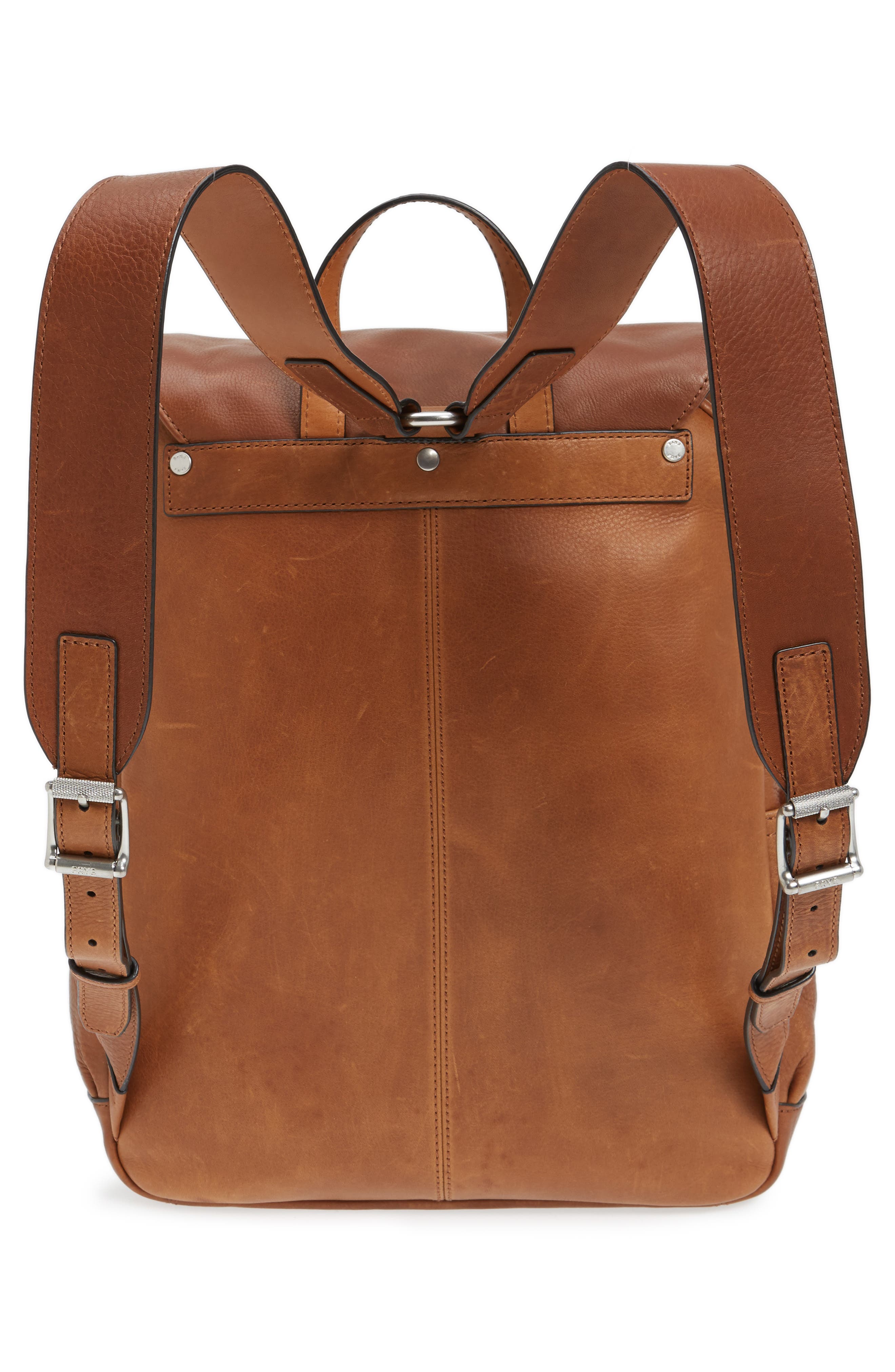 frye oliver leather backpack