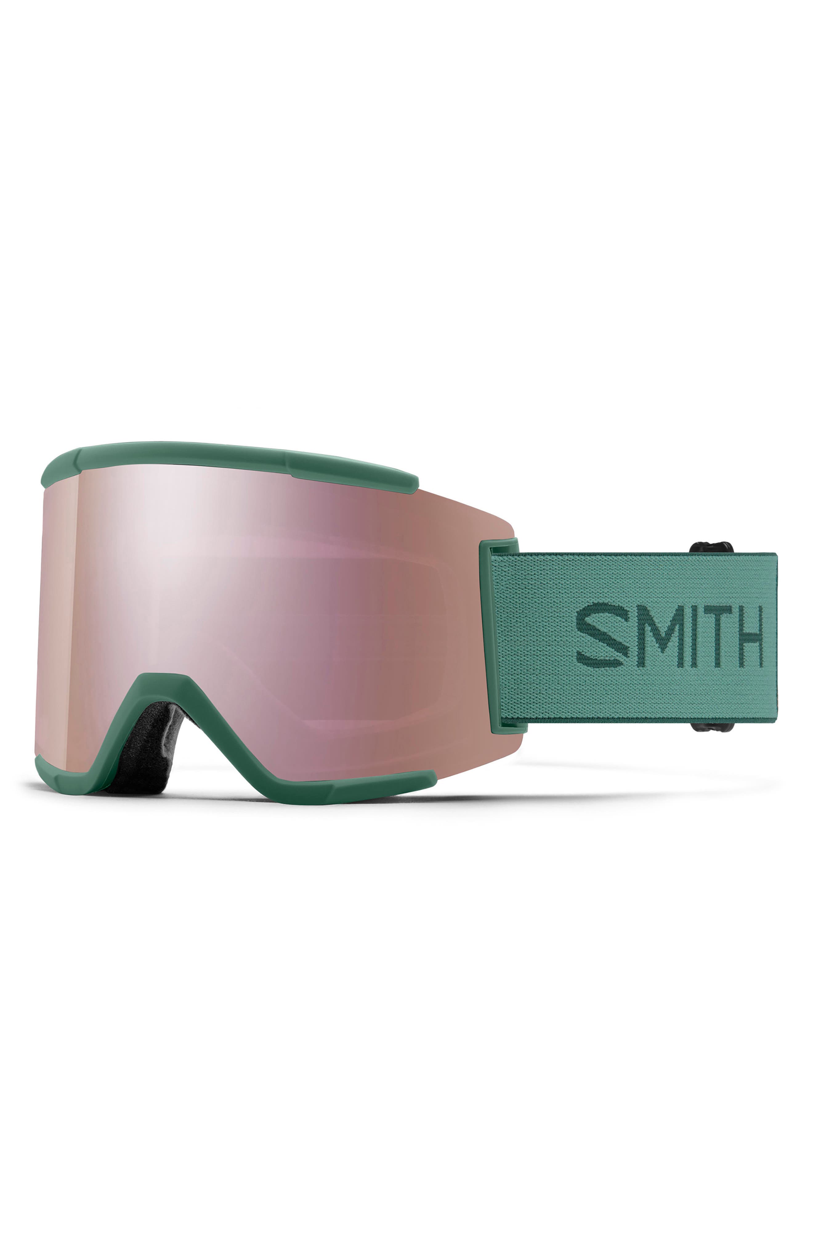 Smith Squad MAG™ 186mm Snow Goggles in Alpine Green /Rose