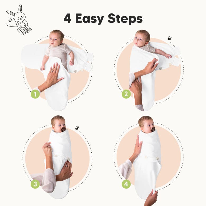 Keababies 3-pack Soothe Swaddle Wraps In Candy