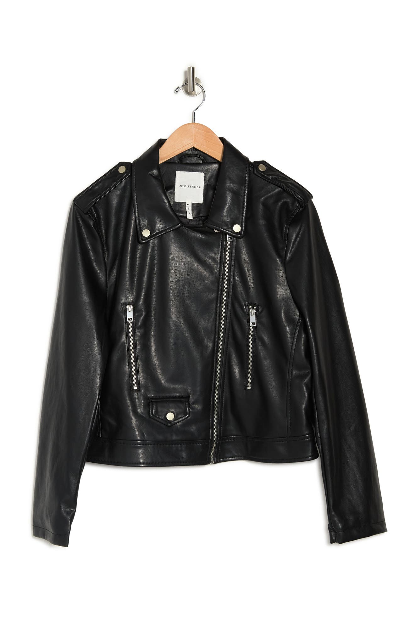 avec les filles leather jacket