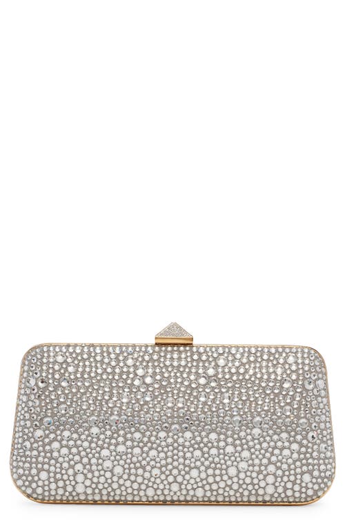 Valentino Carry Secrets Minaudiere Clutch Bag In V3v Crystal/crystal
