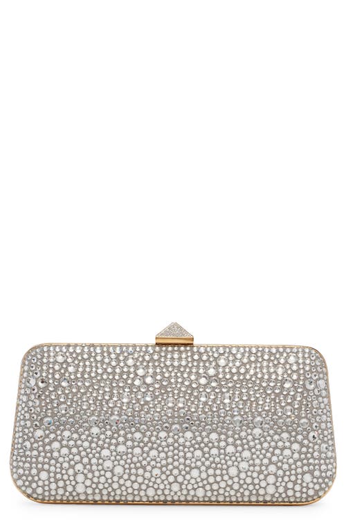 Valentino Garavani Carry Secrets Crystal Embellished Minaudière In V3v Crystal/crystal