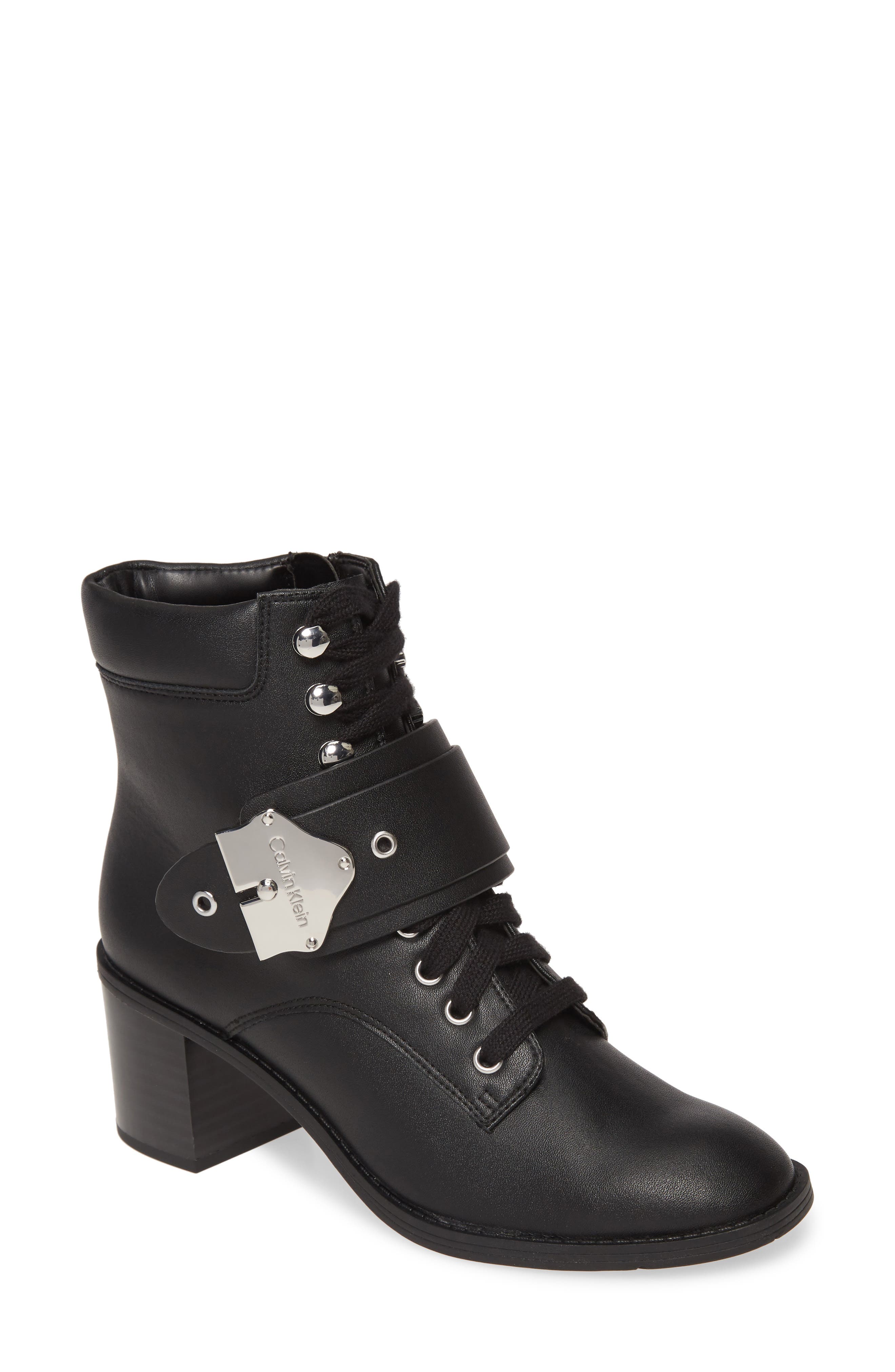 calvin klein lace up boots