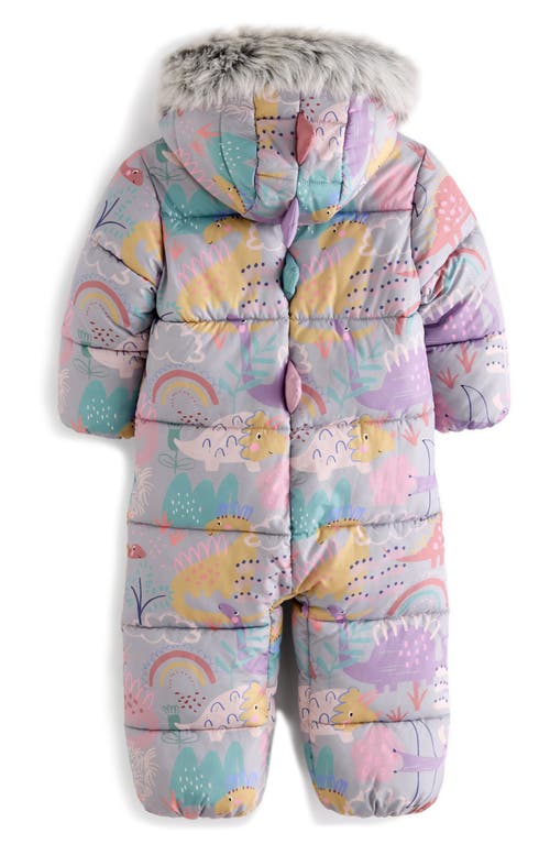 NEXT NEXT KIDS' DINO SNOWSUIT WITH FAUX FUR TRIM