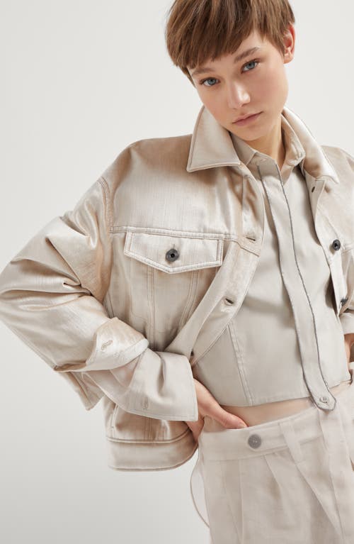 Shop Brunello Cucinelli Four-pocket Jacket In Rose Gold