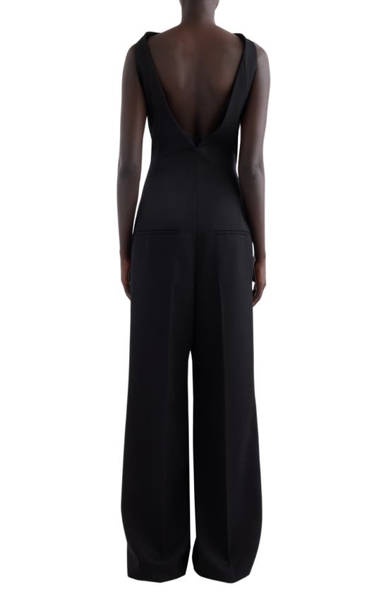 Shop Givenchy Sleeveless Wool Jumpsuit In Black