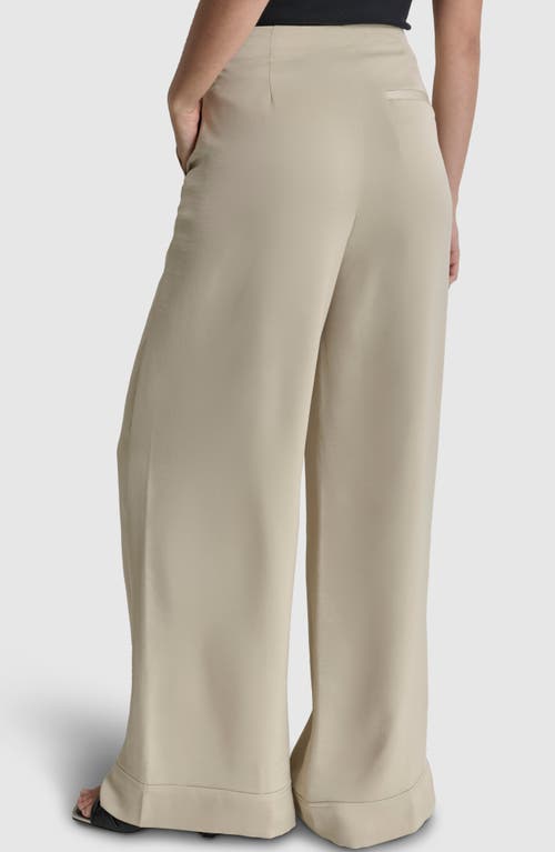 Shop Dkny Wide Leg Pants In Trench