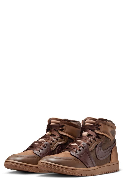 Jordan Women's Air  1 High Method Of Make Shoes In Archaeo Brown/earth/cacao