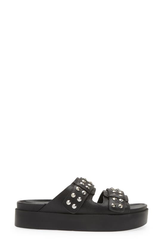 Shop Rag & Bone Geo Stud Platform Slide Sandal In Black