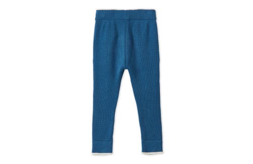 Vild House Of Little Organic Cotton Nordic Knit Trousers In Fjord Blue