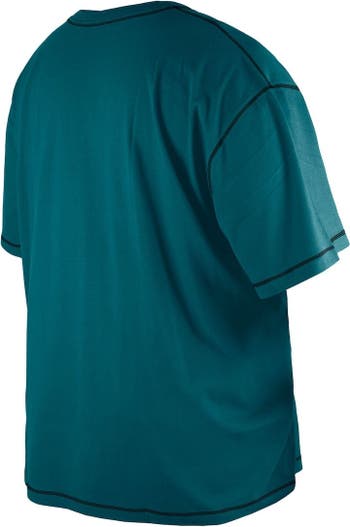 Petite Team Fan Apparel NFL Short Sleeve Charcoal T Shirt, Adult Sports Tee, Team Gear for Men and Women (Philadelphia Eagles - Black, Adult Large)