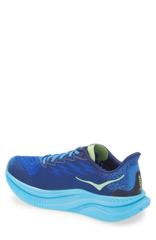 Shop Hoka Mach 6 Running Shoe In Virtual Blue/bellwether Blue