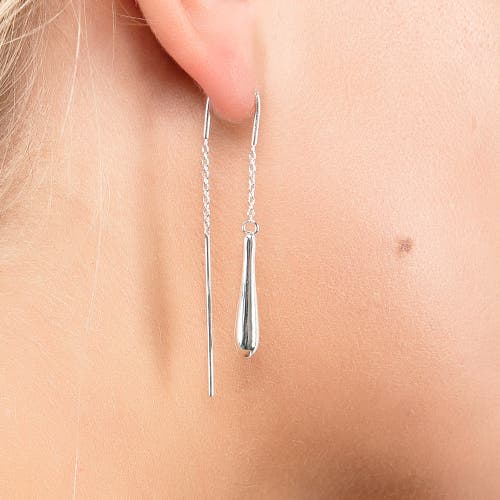 Lucy Quartermaine Feeder Drop Earrings With Bridge In Sterling Silver