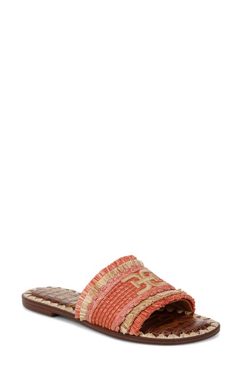 Sam Edelman Georgia Slide Sandal in Terra Orange Multi at Nordstrom, Size 10