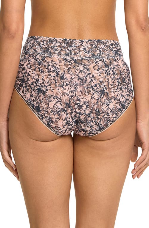 Hanky Panky Printed Signature Lace French Brief In Outline Neutral