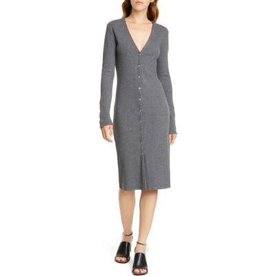 Rag & Bone Confetti Long Sleeve Sweater Dress, Grey