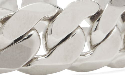 Lady Grey Large Figaro Chain Bracelet In Silver