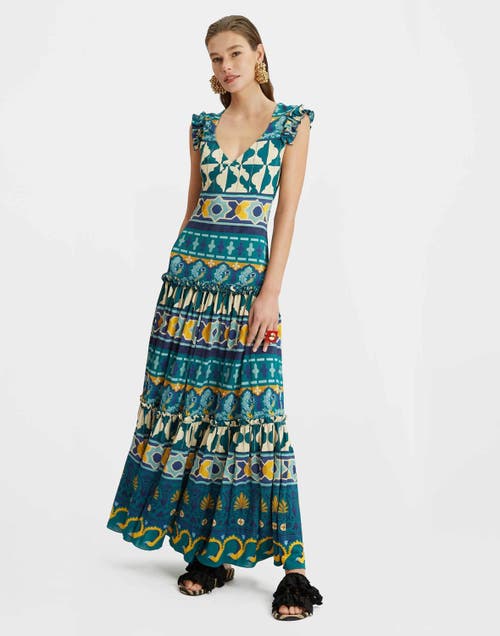 La Doublej Pimento Dress In Casareale In Casareale Barre' Emerald