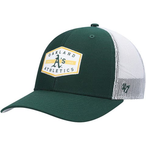 Mitchell & Ness Oakland Athletics Gold Curveball Trucker Snapback Hat