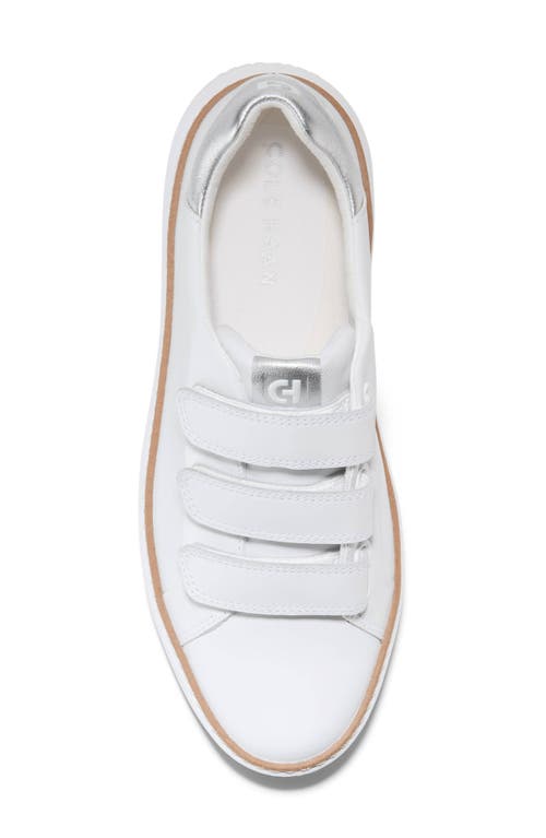 Shop Cole Haan Grandpro Topspin Strap Sneaker In Optic White