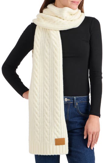 Vince Airspun Cable Knit Scarf In Lace