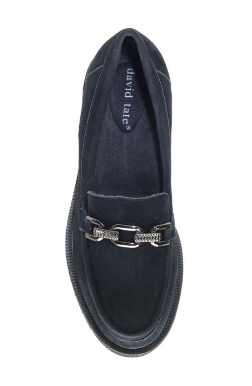 David Tate Magical Loafer In Black Suede
