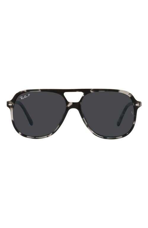 Ray-Ban 60mm Square Polarized Sunglasses in Grey Havana/Polar Black at Nordstrom