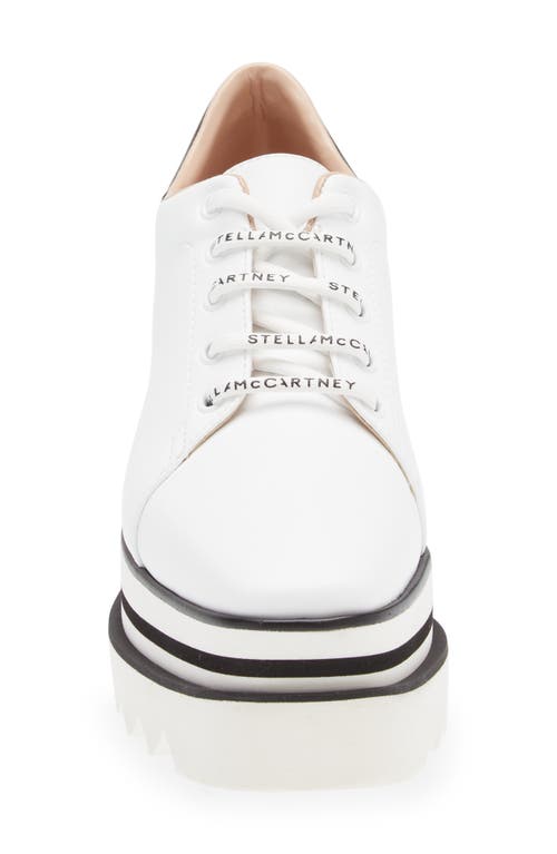 Stella Mccartney Elyse 80mm Sneakers With Non-slip Sole In White/black/plum