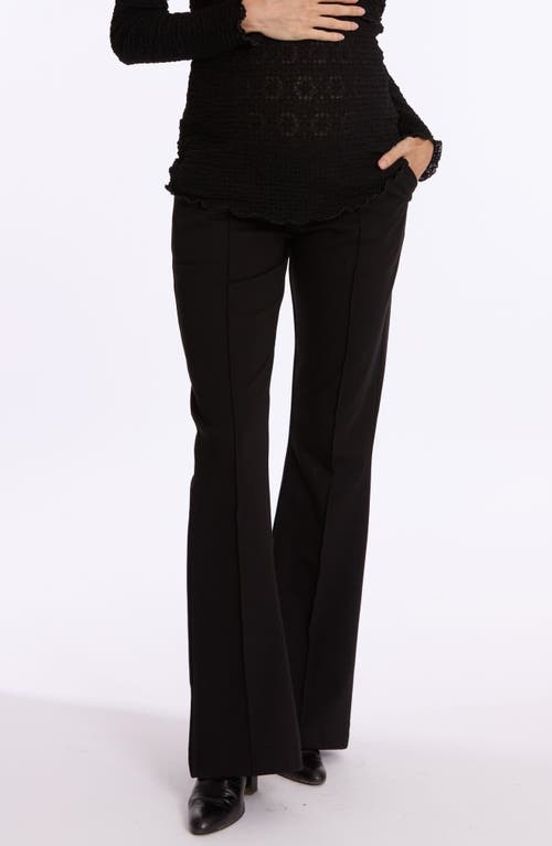 Shop Cache Coeur Fabio Flare Maternity Pants In Black