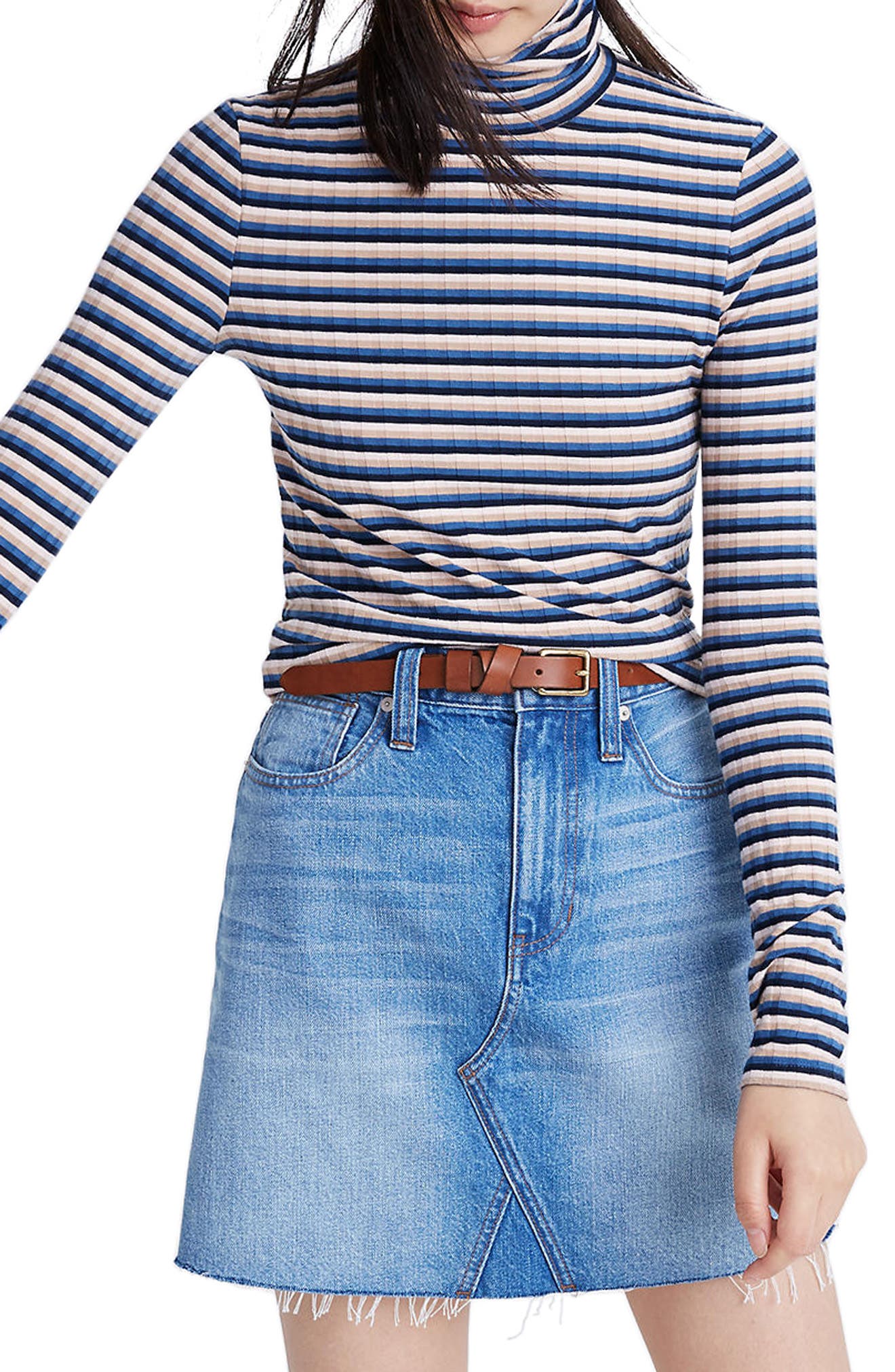 Madewell striped turtleneck Clearance