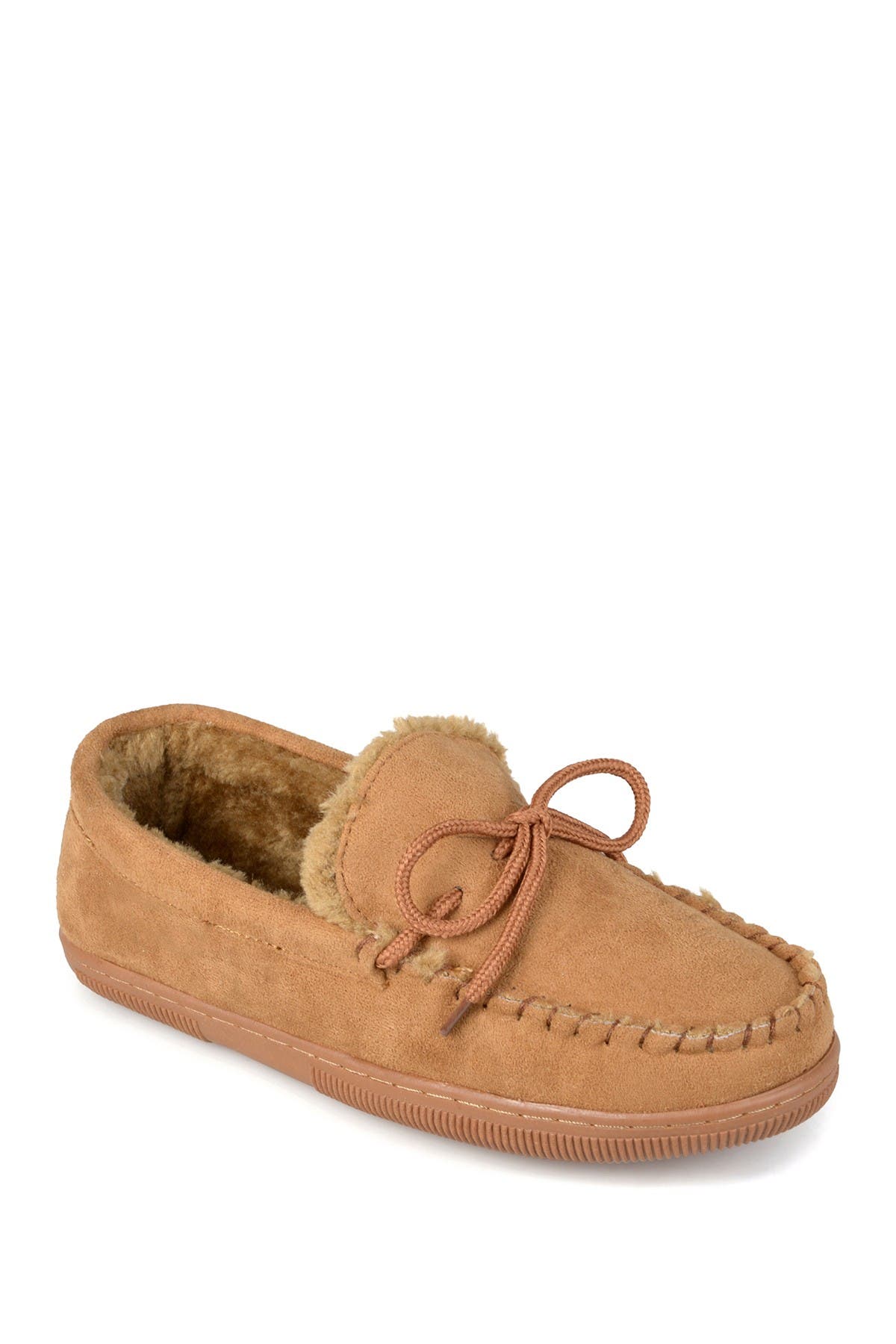 Vance Co. Moccasin Slipper In Medium Brown6