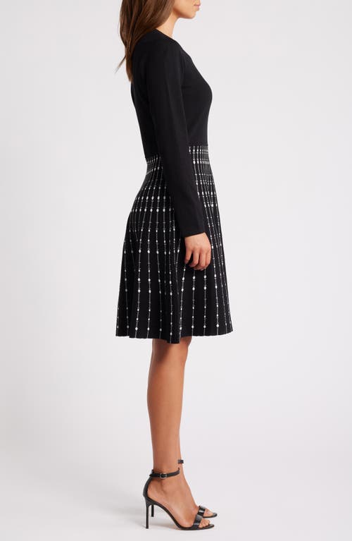 Julia Jordan A-line Dress In Black/white