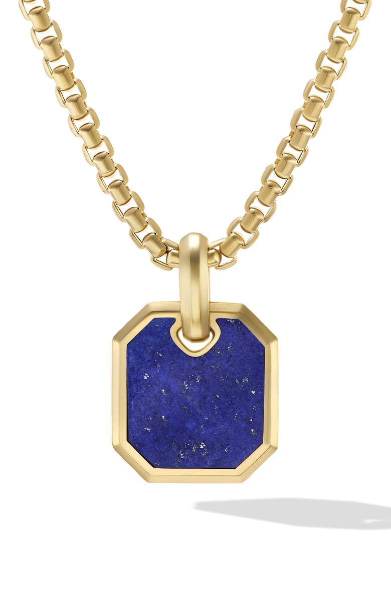 David Yurman Roman Lapis Lazuli Amulet in 18K Yellow Gold Nordstrom