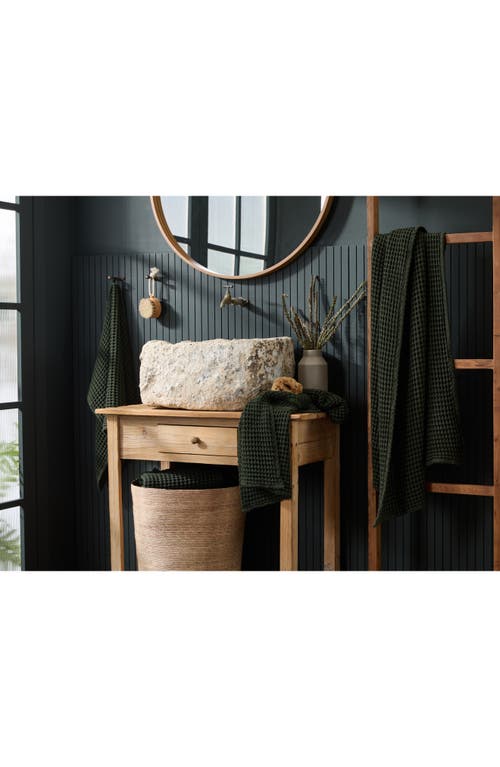 Parachute Turkish Cotton Waffle Bath Essentials In Evergreen