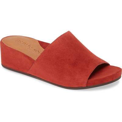 Gentle Souls By Kenneth Cole Gianna Slide Sandal, Red