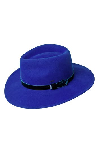 Bailey Levon Wool Fedora In Lazuli Blue