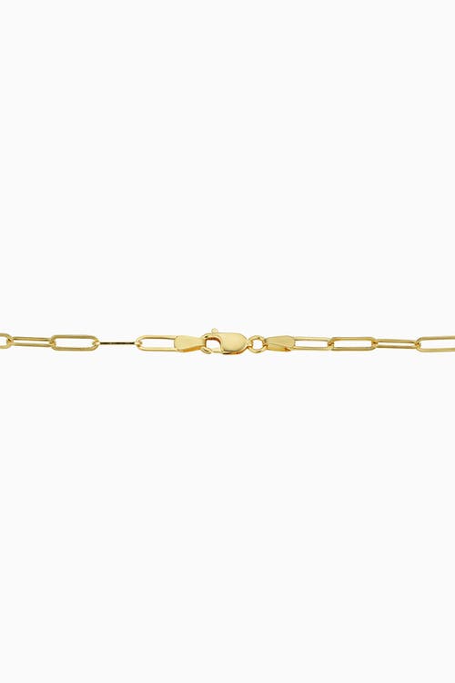 Oradina 18k Yellow Solid Gold Venice Link Necklace In Yellow Gold