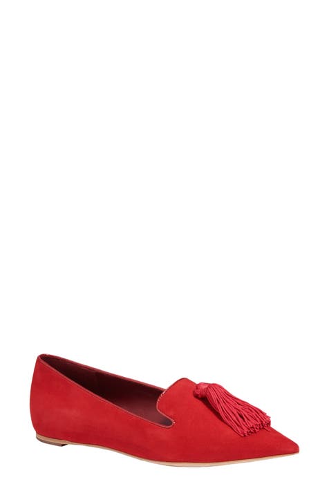 Women's Red Pointed Toe Flats | Nordstrom