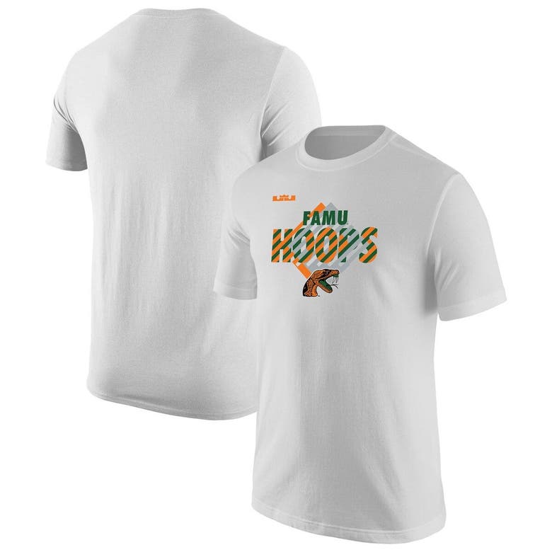 Nike X Lebron James White Florida A&m Rattlers Core T-shirt