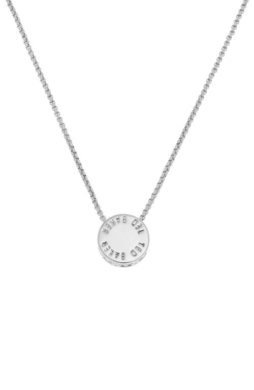 Ted Baker London Sebille Sparkle Dot Pendant Necklace in Silver Tone Clear Crystal at Nordstrom