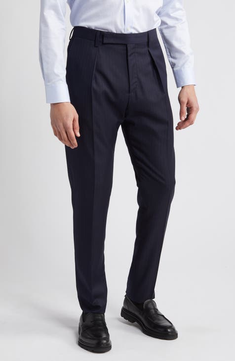 navy blue pinstripe pants | Nordstrom